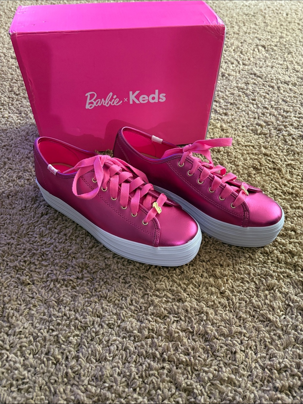 Women’s Pink Platform Sneakers